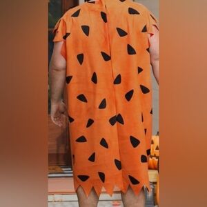 Orange Men's Flintstone-Style Costume Tunic C333